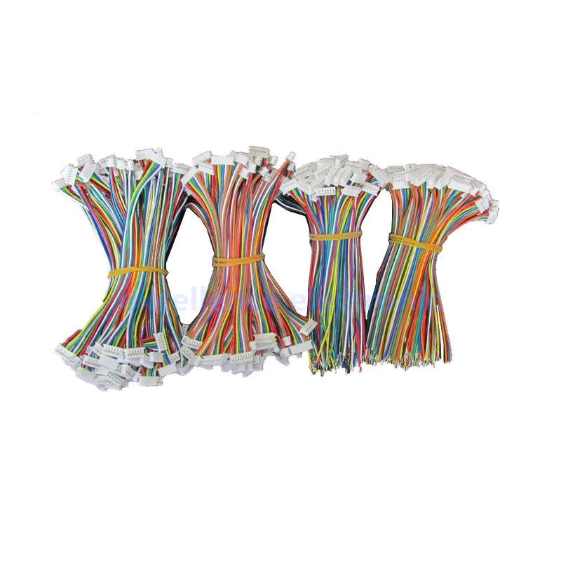 10PCS Mini Micro JST 1.25 2/3/4/5/6/7/8/9/10 Pin Female Plug Connector with Wire 1.25MM 10cm 15cm 20cm Single/double Head Tinned