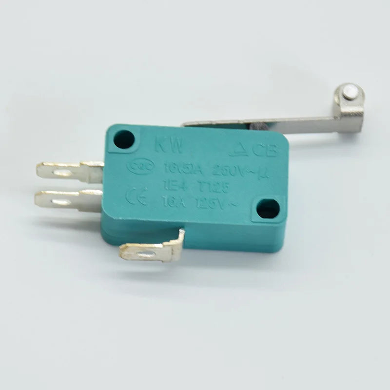 2pcs 28mm 52mm Arc Roller Lever Touch Switch green  Micro Limit Switches 16A 250V 125V NO+NC+COM  3 Pins SPDT Micro Switch