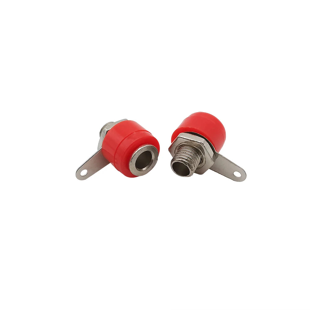 20Pcs 4mm Banana Socket Jack Female Connector Binding Post Speaker Panel Terminals Banana Plug Adapter 5 Colors