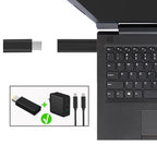 USB-C 3.1 Type C Female to Rectangle Male USB PD Emulator Trigger Angled DC Power Adapter Converter For Lenovo Thinkpad Laptop