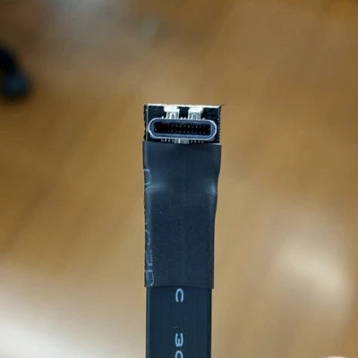 USB Type-C Ribbon Cable Flat EMI shielding FPC Cable USB 3.0 Type C 90 degree Angle Connector up downward 5cm-3m USB 3.1