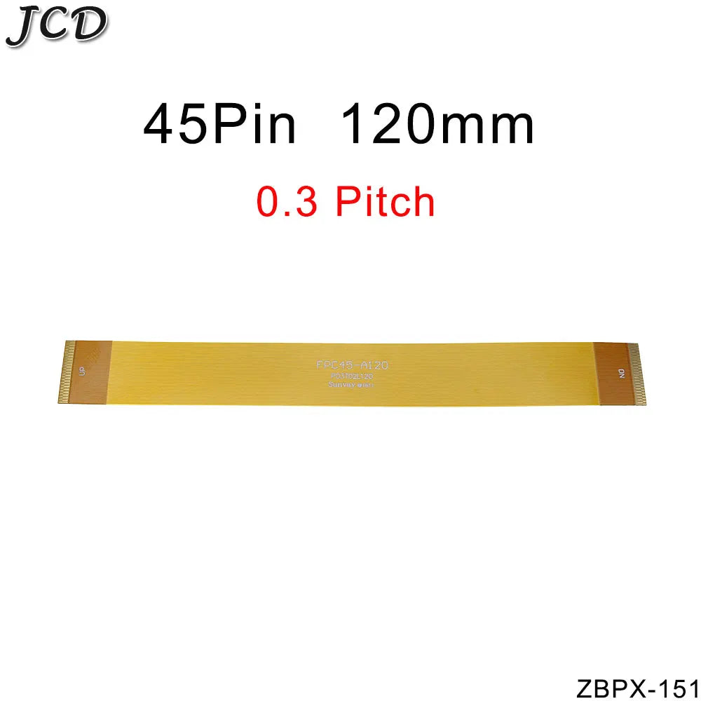 JCD 0.3 mm Pitch 13 21 23 25 27 21 33 39 45 51 Pin FFC FPC Flexible Flat Cable Forward Direction  FPC Connector cable