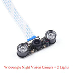 Raspberry Pi 4B Camera Module Night Vision 5MP Webcam With Infrared IR Sensor LED Light For Raspberry Pi 4B/3B+/3B