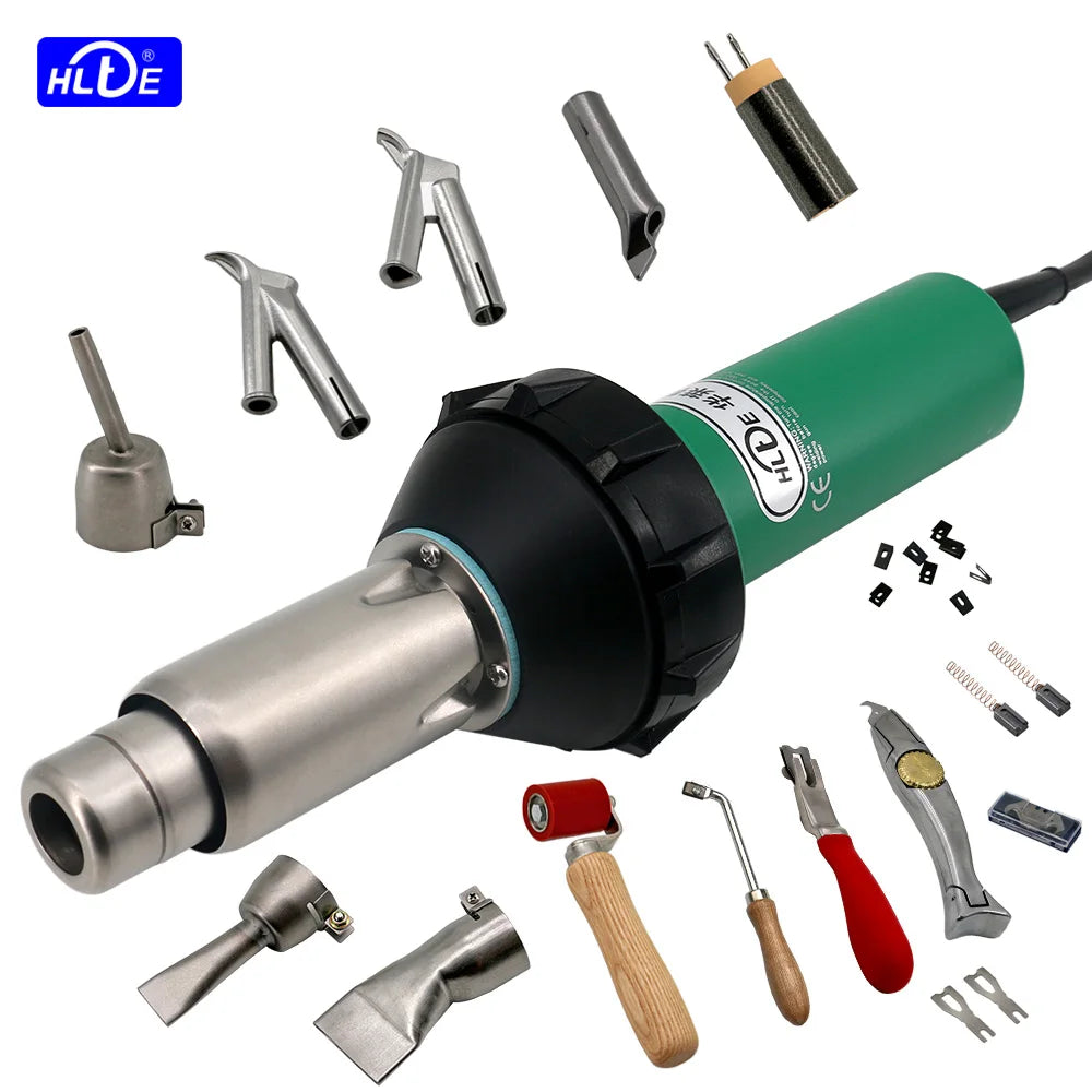 HLTE 230V 2000W Plastic Welding Gun Hot Air torch heat gun Welder for PVC vinyl floor, PP, PE water tank geomembrane