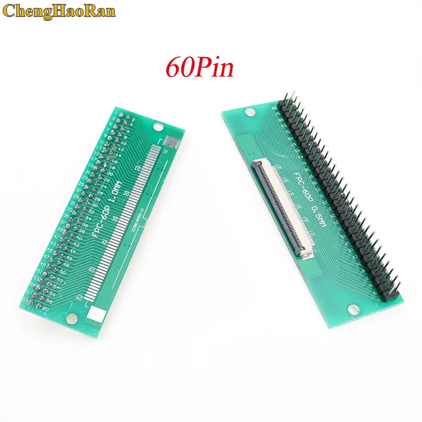1pcs 4P-- 50P 0.5mm Pitch Connector SMT Adapter to 2.54mm 1.00 Inch Hole FPC FFC Cable Welded Board + Double Row Straight Pin