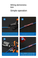 20/50pcs Wire Connection Pipe Terminal Heat Shrink Butt Crimp Terminals Waterproof Insulated Seal Wire Connectors Heat Shrinkab