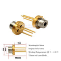 DIP Metal 650nm LED 5mW Infrared IR Laser Diode LD TO-18 / 5.6mm Light-Emitting Diode