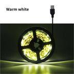 5V USB Led Strip Light SMD 2835 1M 2M 3M 4M 5M White/Warm White  Flexible Lighting Ribbon TV Background Tape Home Decor Lamp