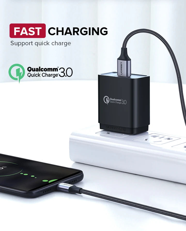UGREEN Micro USB Cable Fast Quick Charger Cable USB to Micro USB 2.0 Android Charging Cord for Samsung Galaxy S7 S6 Note Wire