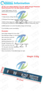 TZT 1/3/5/10PCS  2S 3A Li-ion Lithium Battery 7.4v 8.4V 18650 Charger Protection Board bms pcm for li-ion lipo battery cell pack