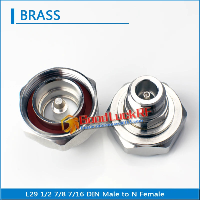 L29 7/16 DIN Male to L16 N Female Plug Straight N Female to DIN Male 50ohm Copper High-quality RF Connector Adapters For Test