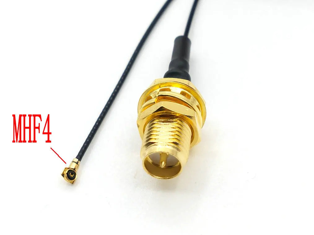100pcs RP SMA RP-SMA Female to MHF4 Plug RF Pigtail Cable for Mini PCI 0.81mm/1.13mm Card Intel WIFI Board