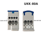 1Pcs UKK80A UKK125A UKK160A UKK250A UKK400A UKK500A Terminal Block 1 in many Out Din Rail distribution Box