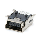 10/50Pcs Mini USB SMT SMD DIP 5 Pin Female Mini Type B Socket Connector Plug Straight DIP Jack Tail Connector Plug-in MINI USB