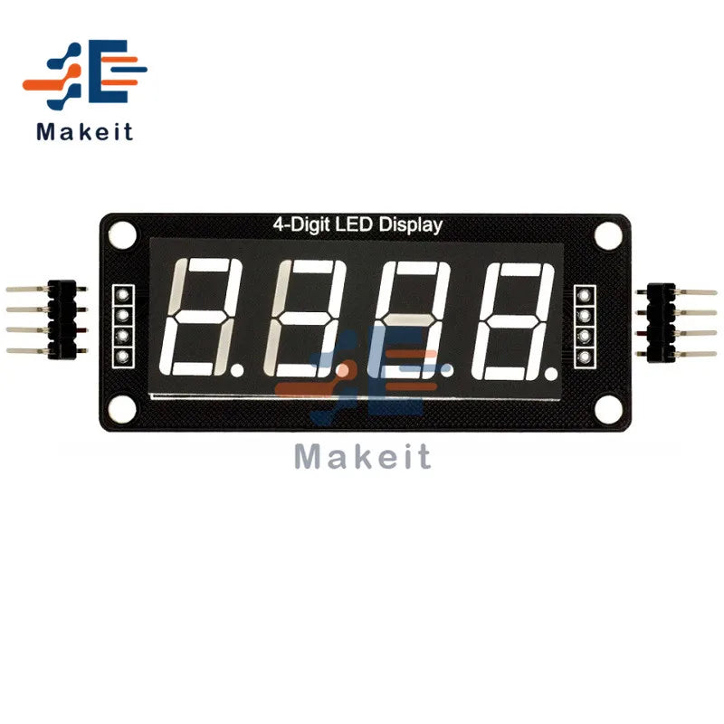 0.56 inch 0.56" TM1637 4-Digit 7 Segments Digital Tube Clock Module 4 Bits Double Dots LED Display Screen Board for Arduino