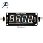 0.56 inch 0.56" TM1637 4-Digit 7 Segments Digital Tube Clock Module 4 Bits Double Dots LED Display Screen Board for Arduino