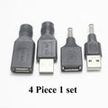 1pcs Commonly Used USB Set 5.5*2.1/5.5x2.1mm Female Jack to USB 2.0 Male Plug DC Power Male to Female Connector Adapter