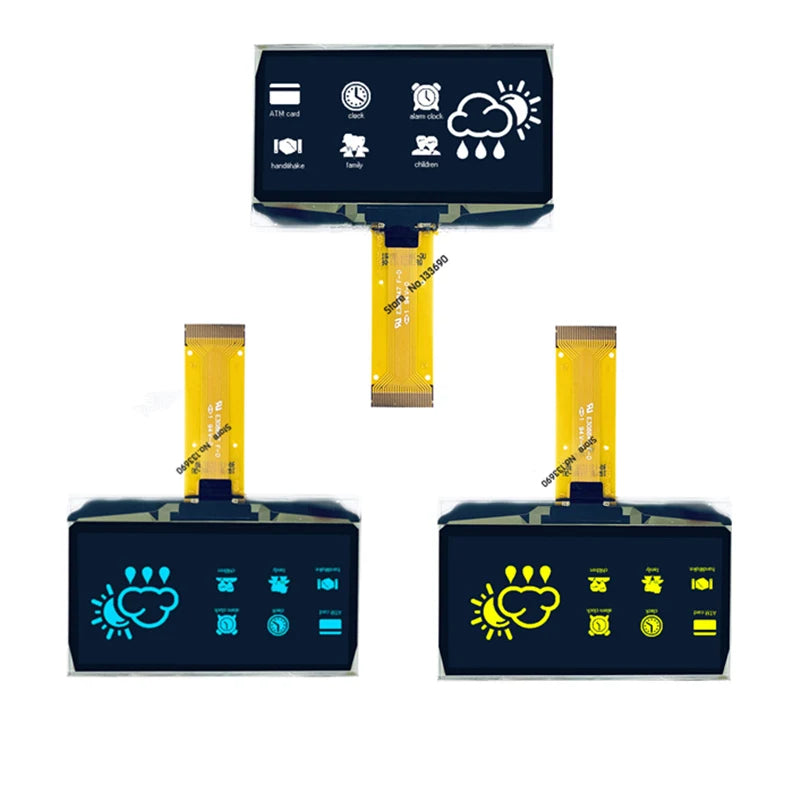 2.42 2.4 Inch Blue White Yellow 128x64 OLED Display Module 8Bit-6800/8080 SPI Serial I2C IIC Interface 24PIN 2864ASWP SSD1309