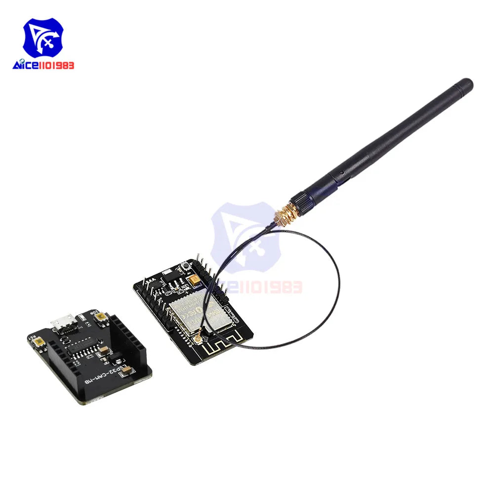 Diymore ESP32-CAM-MB CH340G USB Serial ESP32-S Wireless WiFi Bluetooth OV2640 2MP Camera Support Photo/Video Antenna for Arduino