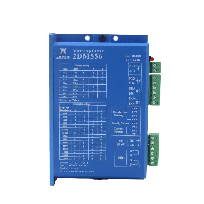 JMC 2DM556 2DM542 2DM420 2-Phase Stepper Motor Driver for Nema 17 23 34 Motor CNC Router Replace TB6600 DM542 DM556 for CNC