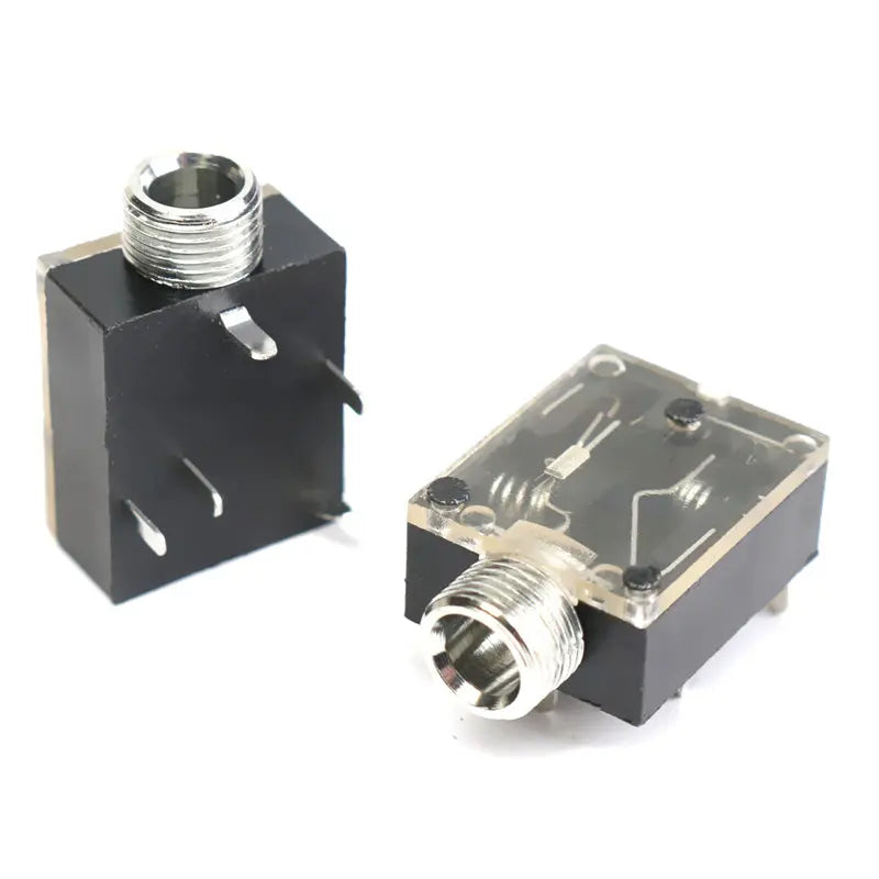 5/10Pcs PJ-324 3.5mm Audio Headphone Jack 5Pin Female Interface with Nut Mount PJ324 Socket Connector