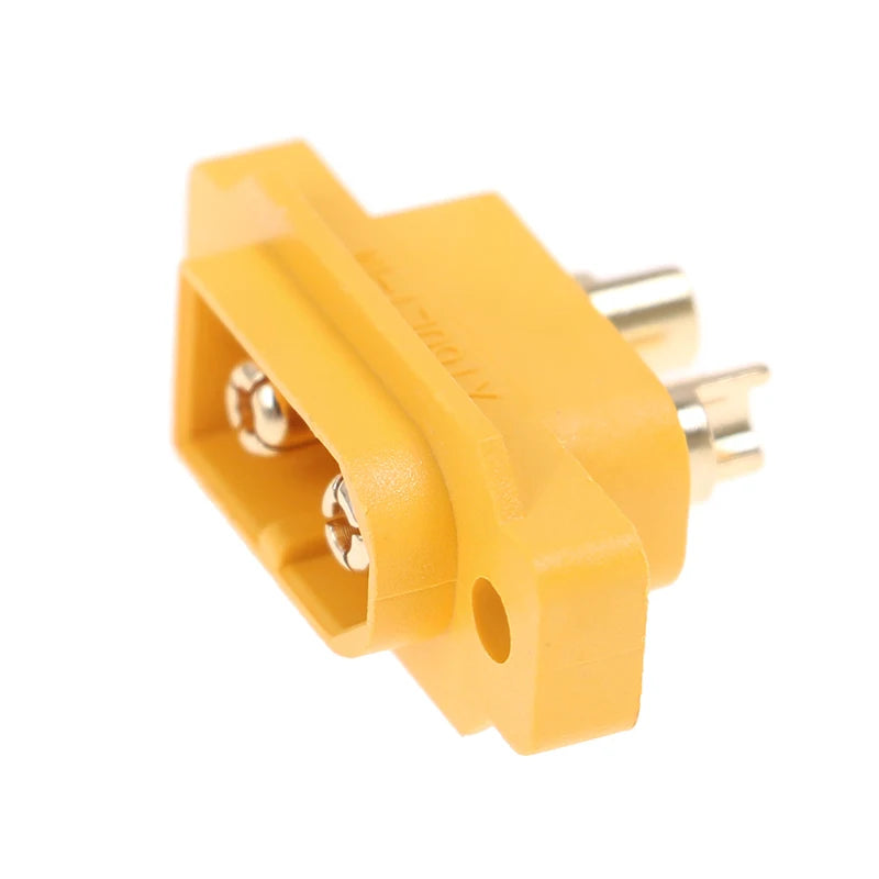 5pcs XT60E-M Mountable XT60 Male Plug Connector Model Aircraft Power Battery Plug Fixed Version Male XT60E1-M
