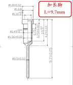 300pcs Round Female Receptacle Socket for Pin Dim0.45-0.6mm without Plastic for 2.54 Hole Pin Header