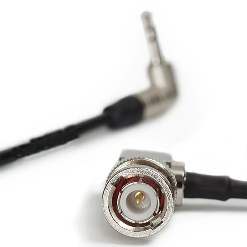 NEUTRIK 3.5mm Mini TRS Jack TENTACLE To Elbow BNC Timecode Cable For Canon C300 / C500, Sony PDW 700 / EX3 / PMW 200, ARRI Amira