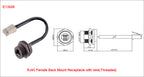 RJ45 CAT5E CAT6A Shield Waterproof RJ45 Ethernet IP67 Connector PCB Panel Mount With Pigtail Cable Outdoor Connector L = 0.3M