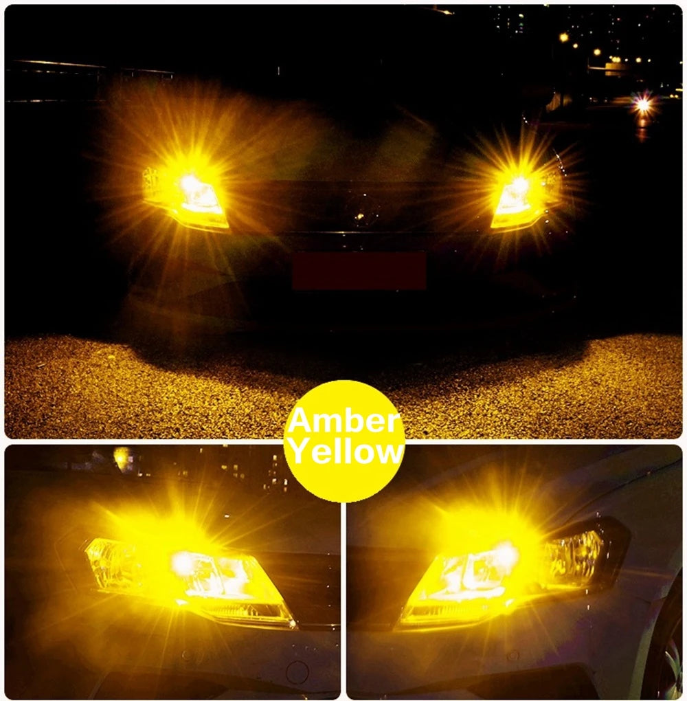 2Pcs T10 LED W5W Led Bulbs WY5W Super Bright CSP 1860 Chips 1000Lm Canbus Car Parking Lights Auto Dome Lamp White Red Yellow 12V