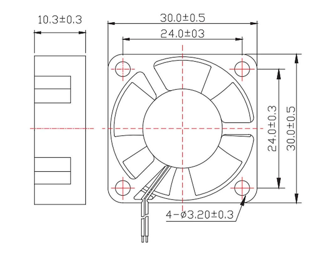 DC Cooling Fan 5V 12V 24V 3010/4010/5015/5010 Dupont Wire Cooler 5015 Turbo Blower Radiator Fans for 3D Printer Cooling