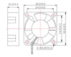 DC Cooling Fan 5V 12V 24V 3010/4010/5015/5010 Dupont Wire Cooler 5015 Turbo Blower Radiator Fans for 3D Printer Cooling