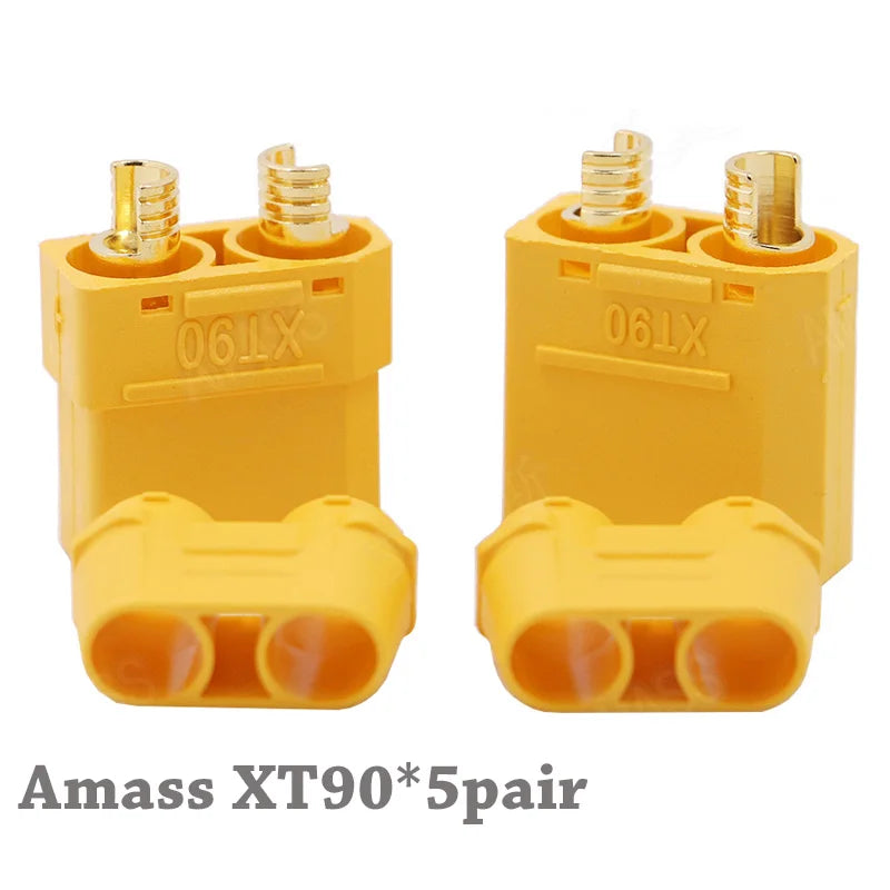Amass XT90 Plug Male Female Battery Connectors 4.5mm Gold Plated Banana Plug For RC Lipo Car Airplane Drone Truck Toy