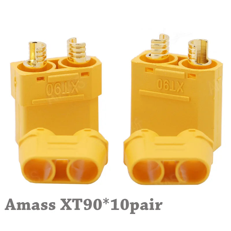 Amass XT90 Plug Male Female Battery Connectors 4.5mm Gold Plated Banana Plug For RC Lipo Car Airplane Drone Truck Toy