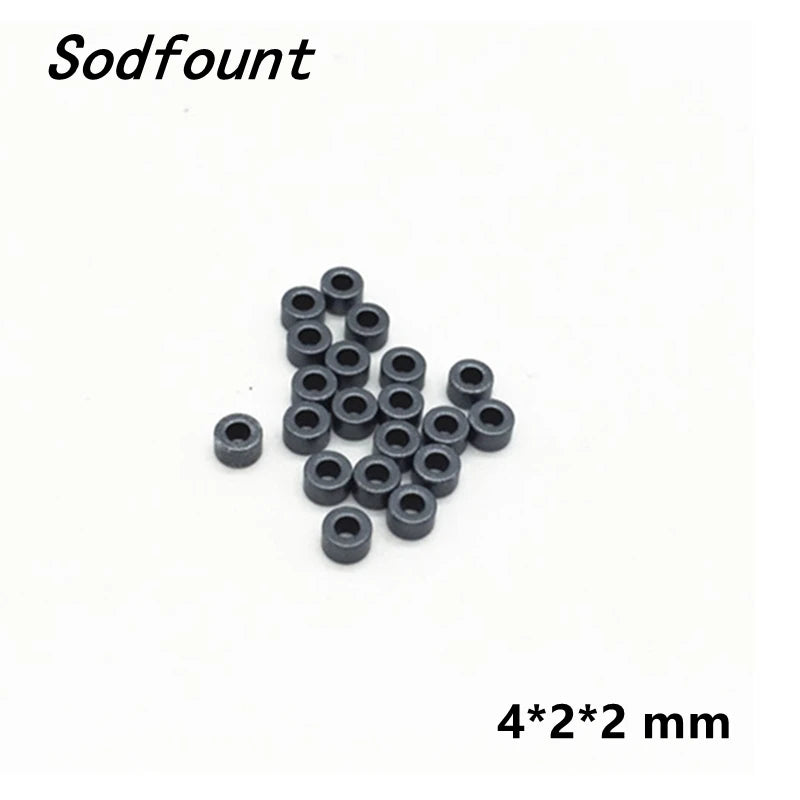 100pcs Hollow Ferrite  Hole Beads 3.5*3*1.5  4*2*2 mm anti-interference  Cores EMI Filter Ring Nickel Zinc  Through Flux