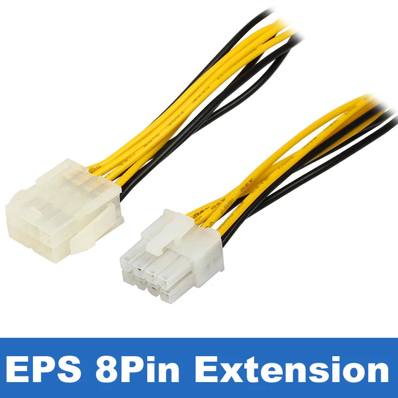 CPU 4 pin Molex 4pin to EPS 8pin Power Adapter,ATX P4 Molex 4 pin to 8 pin Power Extension Cable,ATX 12V 4-pin PSU Motherboard