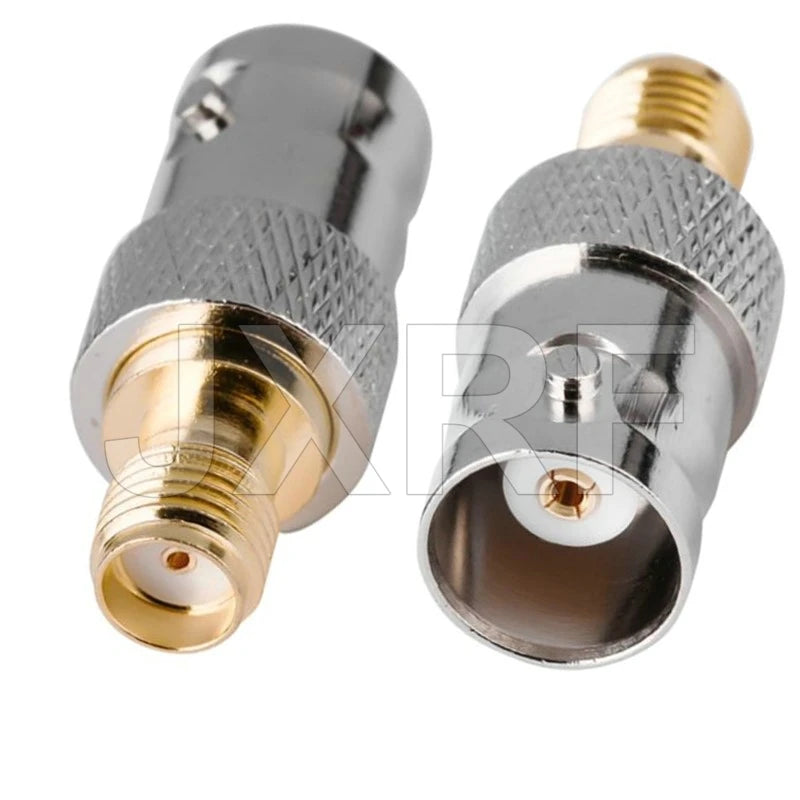 100PCS RF Coaxial Coax Adapter SMA Female to BNC Female Connector