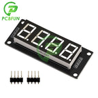 0.56 inch 4-Digit 7-segment LED Digital Tube TM1637 Driver IC Display Module 5V TM1637.h Display For Arduino Digital I/O 2 Pins