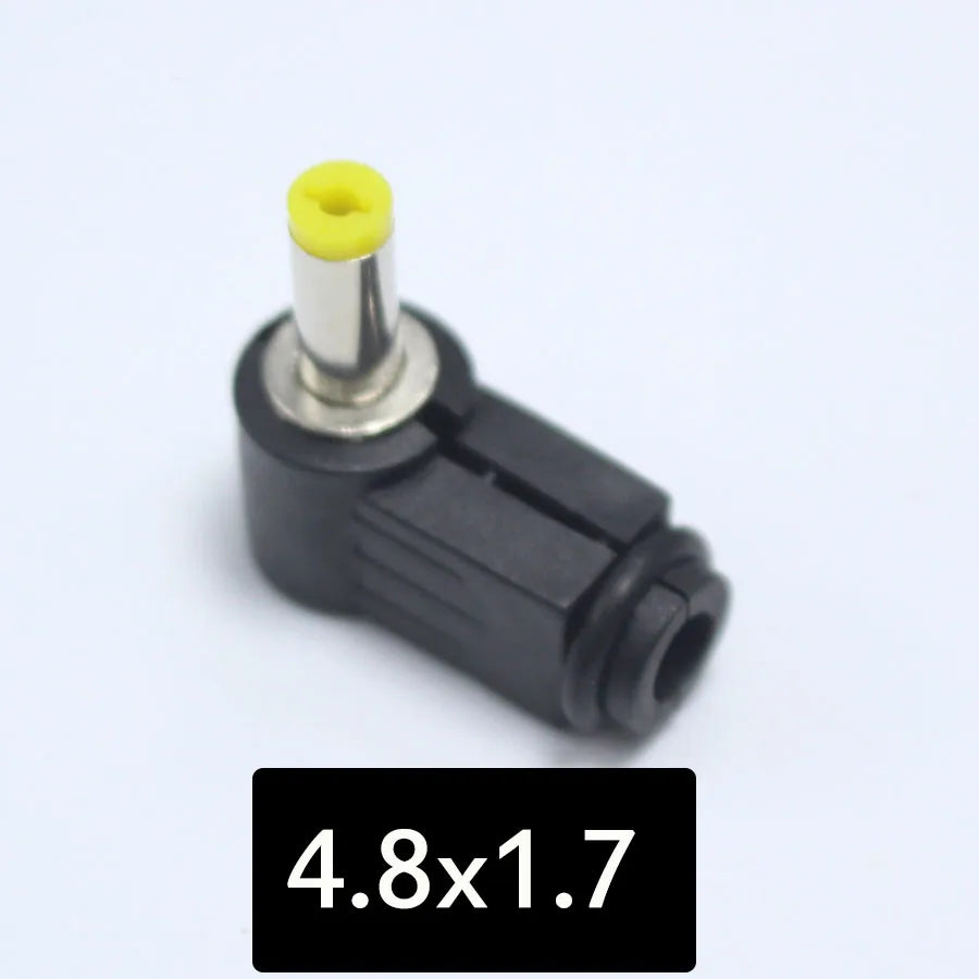 2PCS Male DC Power Plug Connector Angle 90 Degree L Shaped Plastic 5.5*2.5 5.5*2.1 4.8*1.7 4.0*1.7 3.5*1.35 3.5*1.1 2.5*0.7mm
