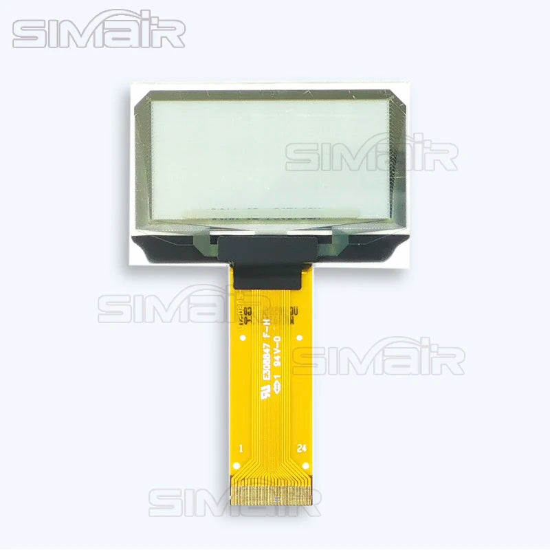 1.51 1.54 Inch 24PIN SPI/IIC/6800 COG 3.3V Blue PMOLED Screen SSD1309 Graphic 128x56 Display Transparent OLED 128x64