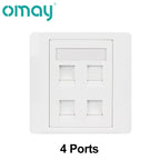 86 Type Computer Socket Panel CAT5E CAT6/6A/7/8 Network Module RJ45 Keystone Cable Interface Outlet Wall Switch