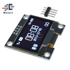 1.3 Inch 1.3" OLED LCD Display White/Blue Screen Module 4PIN IIC I2C Serial 128x64 SSH1106 12864 LCD Screen Board for Arduino