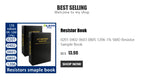 SMD Resistor Box 1% 0402 0603 0805 1206 Resistor Assortment Kit component 128 Values 0R-1M sample boxes
