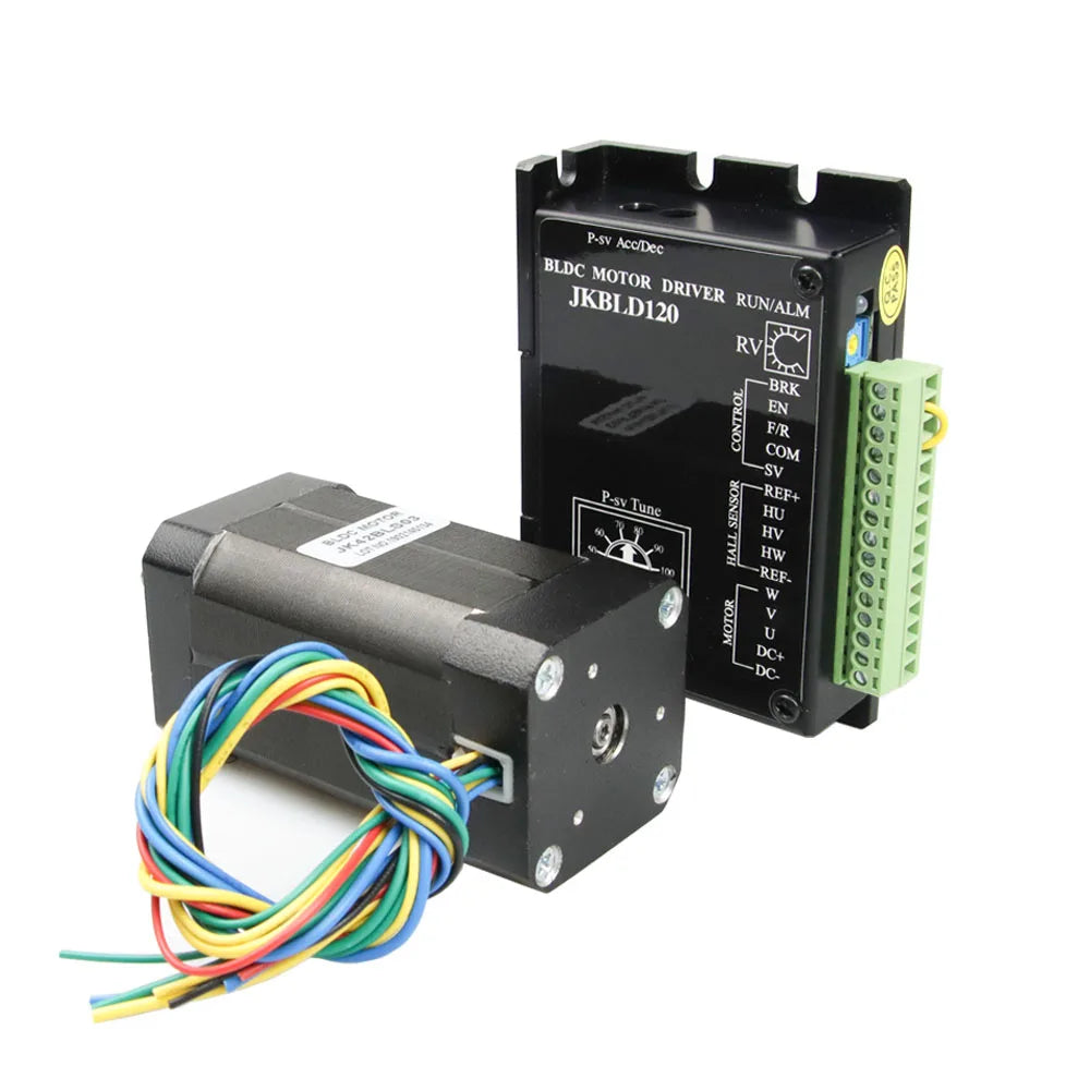 Jkongmotor 42BLS03 BLD120 Brushless DC Motor 4.8A 77.5W 24V 4000rpm 42 BLDC Motor With Hall Sensor for Textile Machinery Robot