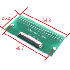 2 Pcs FPC FFC Cable 4 6 8 10 12 15 20 24 30 40 50 60 PIN 0.5 Mm Cable PCB Adapter to 2.54 Mm 1 Inch Pitch Through Hole PCB