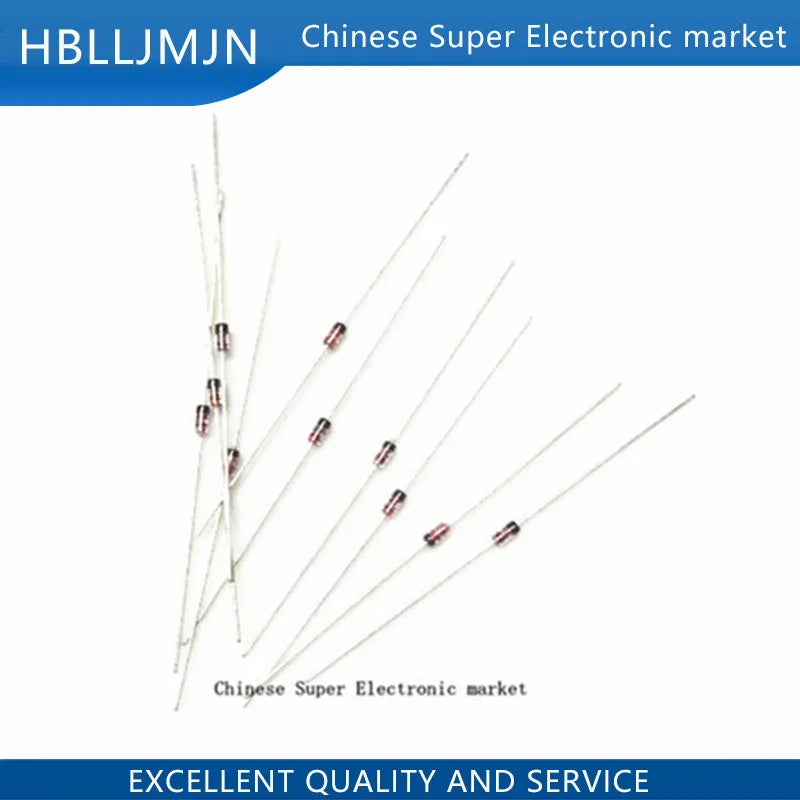 20PCS 1N60 1N60P DO-35 Schottky Germanium Diode TV Radio FM Detection 1N4148 1N914 DB3 DB4  BAT85