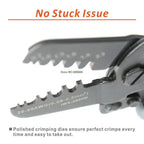 IWISS Mini Micro Open Barrel Crimping Tools Crimper Terminal Pliers for 28-20AWG JAM, Molex, Tyco, JST Terminals and Connectors