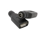2Pcs DC Power 5.5x2.1mm Female To USB Female Adapter 5V DC Jack To USB Jack Charging Interface Converter Connector Accessories
