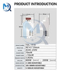 AC85-250V TDL-1918 5.8G Microwave Radar Sensor Switch Fully Automatic Induction Microwave Detector Radar Switch