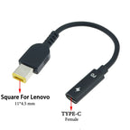 Cltgxdd USB 3.1 Type C Female to 4.0*1.35 5.5*2.5 4.5*3.0 4.0*1.7mm Male DC Plug Jack PD Power Charger Adapter Connector Cable